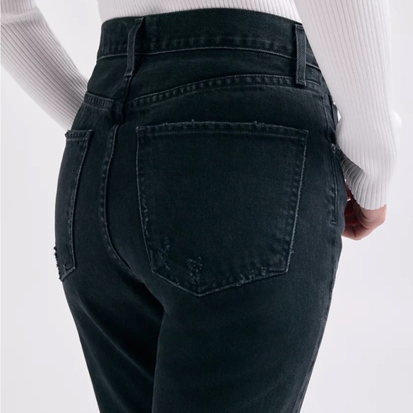 Agolde Cherie High Rise Straight Denim Jeans Distortion Size 24 - Picture 2 of 16
